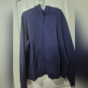 Mens Plus Blue Puma Hoodie Size XXL